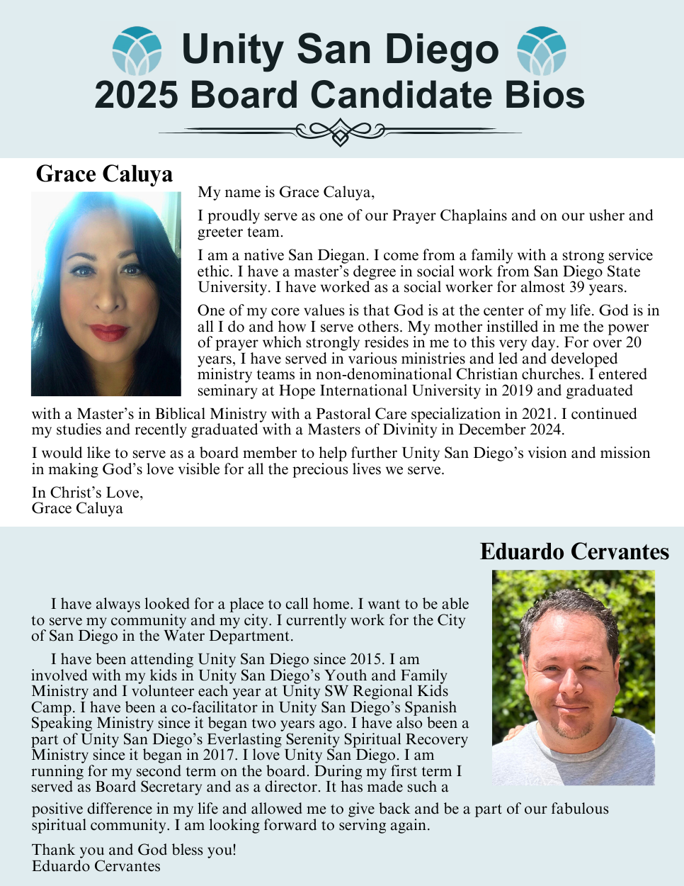 2025 Board Candidate Bios